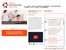 Tablet Screenshot of familyrestorationservice.com